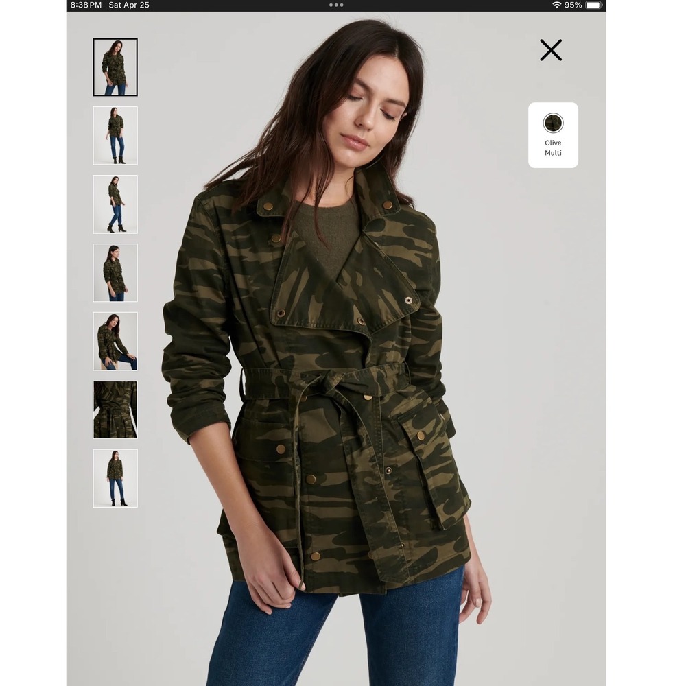 LUCKY BRAND UTILITY JACKET‎ IN CAMO PRINT